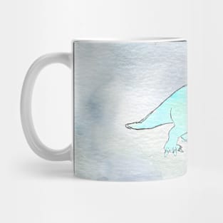 Sketchy Watercolor Dinos Mug